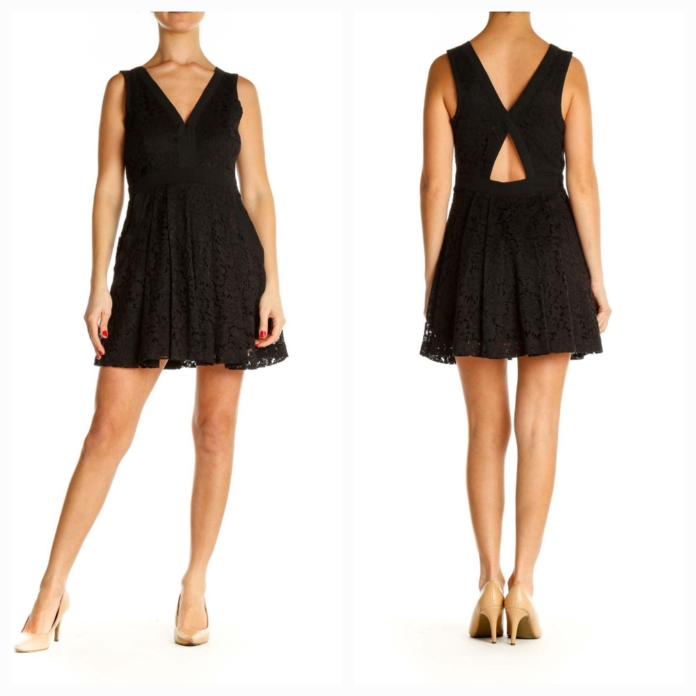 Free People Lace Black Dress. Size SP